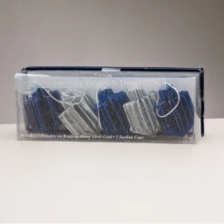 3.5' X 3.25" Blue And Silver Shimmering Dreidel Hanukkah Garland - Unlit