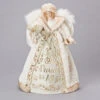 Roman 16" Gold And White Peace To All Christmas Angel Tree Topper -Northlight 131934 62346.1588415869