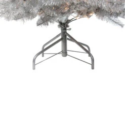 Northlight 6.5' Pre-Lit Full Metallic Silver Tinsel Artificial Christmas Tree, Clear Lights -Northlight 1rg3yqcodhi5v87xnpub8evxxyskjt1c 63690.1588357537