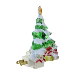 Roman 5.25" Green And White Snowy Christmas Tree Christmas Night Light -Northlight 4u4szlr7og6kzt3gpnb0holzhptu8rhi 55546.1588370957