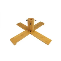 Brown Wooden Christmas Tree Stand For 7.5' - 8.5' Artificial Trees