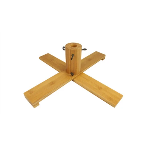Brown Wooden Christmas Tree Stand For 7.5' - 8.5' Artificial Trees