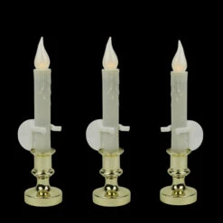 Northlight Set Of 3 White LED C5 Flickering Window Christmas Candle Lamps With Timer 8.5" -Northlight 90e2eng9ugpzpfrhion88cenzzivcmc0 39003.1664989114