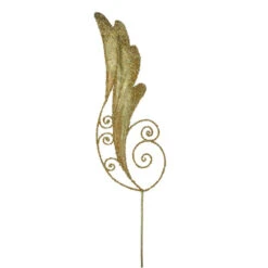 38.5" Gold Iridescent Glitter Angel Wing Artificial Christmas Craft Pick