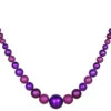 11' Purple Shatterproof Artificial Christmas Ball Garland - Unlit