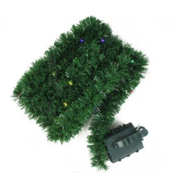 18' X 2.5" Pre-Lit Battery Operated Pine Artificial Christmas Garland - Multicolor LED Lights -Northlight brite20star 74 440 77 3 00177.1600478543