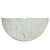 Northlight 48” Ivory White Merry And Bright Christmas Tree Skirt -Northlight ckawd34a69gxjywojcolblq5ocju1whs 05955.1588362268