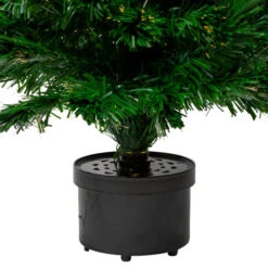 3' Pre-Lit Potted Medium Artificial Christmas Tree With Candles - Multi Color Lights -Northlight dak 0105 90 3 29158.1588357646