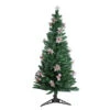 6' Pre-Lit Fiber Optic Slim Profile Artificial Christmas Tree - Multicolor Lights -Northlight dak gd 48180 30595.1664901050