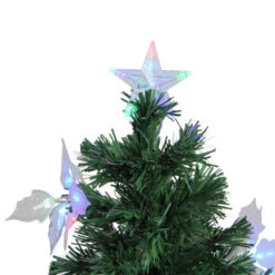 3' Pre-Lit Medium Fiber Optic Floral Artificial Christmas Tree - Multi-Color Lights -Northlight dak gdg 09003f 2 50346.1588406593