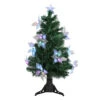 3' Pre-Lit Medium Fiber Optic Floral Artificial Christmas Tree - Multi-Color Lights -Northlight dak gdg 09003f 32249.1588406592