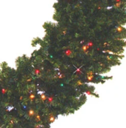 Pre-Lit Canadian Pine Artificial Christmas Wreath - 84-Inch, Multi Color Lights 7 Pre-Lit Canadian Pine Artificial Christmas Wreath - 84-Inch, Multi Color Lights -Northlight darice ckl11166m 3 82907.1599268557