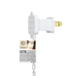 Northlight Pre-Lit White Pine Artificial Christmas Wreath - 24-Inch, Clear Lights -Northlight denniseast whiteplug oldul 58160.1660239370