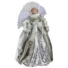 Northlight 16" Lighted Fiber Optic Angel In Silver Gingham Coat Christmas Tree Topper -Northlight djtlrl5kmrfbmrx8viskwfbakfblybac 28318.1588415525