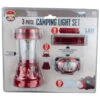 Pack Of 4 Red And Clear LED Camping Set With Handle -Northlight dkole of965 02740.1588348934