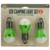 Pack Of 4 Green And White LED Hanging 3-Piece Camping Lights Sets 4.75" -Northlight dkole ot569 65999.1588349001