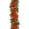 Christmas Central 9' X 12" Pre-Lit Decorative Home Spun Artificial Christmas Garland - Clear Lights -Northlight dnat20dc13 111l 9b 02081.1588371465
