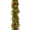 Christmas Central 6' X 12" Pre-Lit Decorative Collection Juniper Mix Pine Artificial Christmas Garland - Warm White LED Lights -Northlight dnat20dc13 113l 6b 1s 24779.1664293524