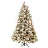 Christmas Central 7.5’ Pre-Lit Snowy Bedford Pine Artificial Christmas Tree, White Lights -Northlight dnat20sbe1 309 75 91333.1588398497