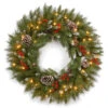 Christmas Central Frosted Berry Artificial Christmas Wreath, 30-Inch, Clear Lights -Northlight dnat frb 30wlo 1 1 89338.1664379666