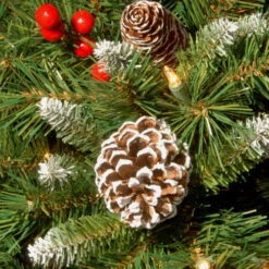 Christmas Central 2' Pre-lit Frosted Berry Porch Artificial Christmas Tree, Clear Lights -Northlight dnat frb3 24plo 3 05164.1644108677