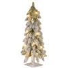 Christmas Central 2' Pre-Lit Snowy Downswept Artificial Christmas Tree, Clear Lights -Northlight dnat ftdf1 24alo 1 1 30561.1631810848