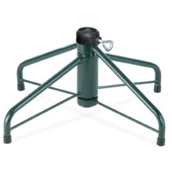 Green And Black Metal Folding Tree Stand For 4'-6' Artificial Trees