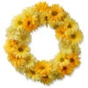 Christmas Central 19" Unlit Garden Accents Yellow Cosmos Artificial Christmas Wreath -Northlight dnat gac30 19wy 1 45776.1631810849
