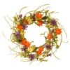 Garden Accents Multi-Color Floral Daisy Wreath - 22-Inch, -Northlight dnat gaf30 22wm 1 02680.1631810850