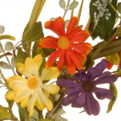 Garden Accents Multi-Color Floral Daisy Wreath - 22-Inch, -Northlight dnat gaf30 22wm 3 75001.1631810850