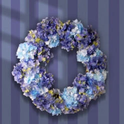 Hydrangea Flower Garden Accents Artificial Wreath - 25-Inch 8 Hydrangea Flower Garden Accents Artificial Wreath - 25-Inch -Northlight dnat gah30 25wb 3 03141.1646701635