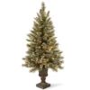 Christmas Central 5' Pre-lit Potted Glittery Bristle Artificial Christmas Tree, Clear Lights -Northlight dnat gb3 306 50 1 71226.1631812943