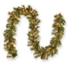9' X 10" Pre-Lit Glisteing Pine Artificial Christmas Garland - Clear Lights 2 9' X 10" Pre-Lit Glisteing Pine Artificial Christmas Garland - Clear Lights -Northlight dnat gn19 300 9a 1 1 64694.1646701638