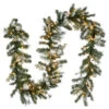 Christmas Central 9' Pre-Lit Pomegranate Pine Artificial Christmas Garland, Clear Lights -Northlight dnat gtp1 302 9b 1 1 07934.1631812639