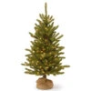 Christmas Central 4’ Pre-lit Kensington Burlap Artificial Christmas Tree, Clear Lights -Northlight dnat knt3 306 40 1 60181.1631812659