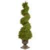 5' Potted Juniper Spiral Pencil Artificial Christmas Tree - Unlit -Northlight dnat lcysp4 707 60 1 26736.1587645162