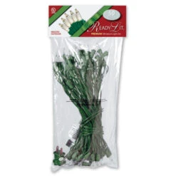 50 Clear Bulb Ready-Lit Illuminate Light Set - Green Wire