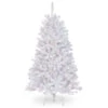 Christmas Central 4.5’ Pre-Lit North Valley White Spruce Artificial Christmas Tree, Clear Lights -Northlight dnat nrvw7 302 45 1 54512.1664726381