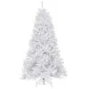 Christmas Central 7.5’ Pre-Lit White Slim North Valley Spruce Artificial Christmas Tree, Clear Lights -Northlight dnat nrvw7 302 75 1 42983.1631812343