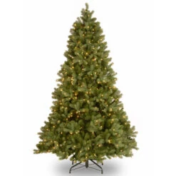 Christmas Central 7' Pre-Lit Downswept Douglas Fir Artificial Christmas Tree, Clear Lights