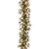 Christmas Central 9' X 10" Pre-Lit Liberty Pine Artificial Christmas Garland, Clear Lights -Northlight dnat pelb7 300 9a 1 1 93846.1587645168