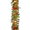Christmas Central 6' X 10" Pre-Lit Battery Operated Artificial Christmas Garland, Warm White LED Lights -Northlight dnat rac x2791 1 90226.1587645072