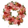 Pink Rose Artificial Wreath - 24-Inch -Northlight dnat ras 15546w24p 1 71219.1636805787