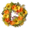 Daisy Decorated Artificial Wreath - 18-Inch, Unlit -Northlight dnat ras 44196 1 1 17956.1631810848