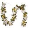 Christmas Central 72" White Rose & Calla Lily Garland -Northlight dnat ras 477803n 1 1 44227.1633778560
