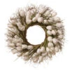 White Tulip Artificial Wreath - 24-Inch, Unlit -Northlight dnat ras hy55724w w1 1 89698.1631812640
