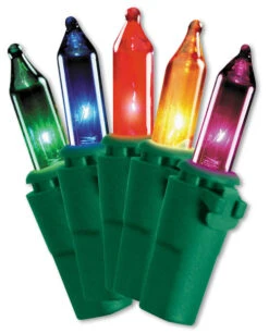 Christmas Central Club Pack Of 1000 Multi-Color Christmas Replacement Bulbs 14"