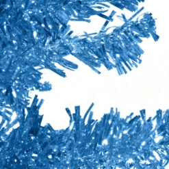 6' Pencil Blue Tinsel Artificial Christmas Tree - Unlit -Northlight dnat tt33 707 60 2 46874.1587644855