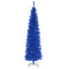 6' Pencil Blue Tinsel Artificial Christmas Tree - Unlit -Northlight dnat tt33 707 60 54836.1587644855