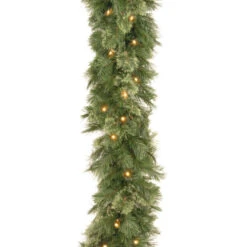 9' X 10" Pre-Lit Wispy Willow Artificial Christmas Garland - Clear Lights
